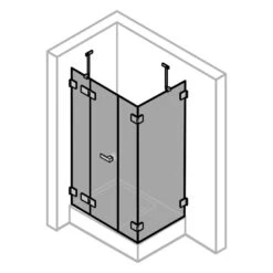 ALLUVION Imperium Schwingtür Mit Festem Segment, Nebenteil Und Seitenwand 120,1-330 X 120-200 Cm -Grohe Duschen Geschaft alluvion imperium duschabtrennungen schwingtuer mit festem 11724408
