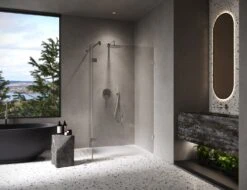 ALLUVION Imperium Walk-In Seitenwand Mit Beweglichem Segment 120,1-180 X 120-200 Cm -Grohe Duschen Geschaft alluvion imperium duschabtrennungen walk seitenwand 11600082