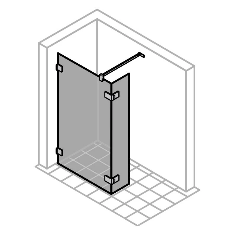 ALLUVION Imperium Walk-In Seitenwand Mit Beweglichem Segment 20-120 X 120-200 Cm 6 ALLUVION Imperium Walk-In Seitenwand Mit Beweglichem Segment 20-120 X 120-200 Cm – Bild 4