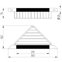 Avenarius Eckschwammkorb Mit Haltegriff Schwarz