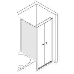 Breuer ELANA 8 Badewannenseitenwand 80 X 175 Cm Für Dreh-/Drehfalttür Sondermaß, Links -Grohe Duschen Geschaft breuer elana 8 tueren seitenwaende badewannenseitenwand 9402644