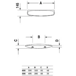 Duravit Duraplus Ablage 59 Cm