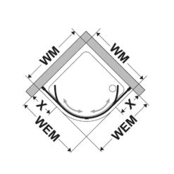 DUSCHOLUX Bella Vita 3 Plus Runddusche Mit Schiebetür Maßanfertigung Bis B: 90 X 90 H: 210 Cm, Mod. 523 11 DUSCHOLUX Bella Vita 3 Plus Runddusche Mit Schiebetür Maßanfertigung Bis B: 90 X 90 H: 210 Cm, Mod. 523 -Grohe Duschen Geschaft duscholux duschwaende bella vita 3 plus 6088897