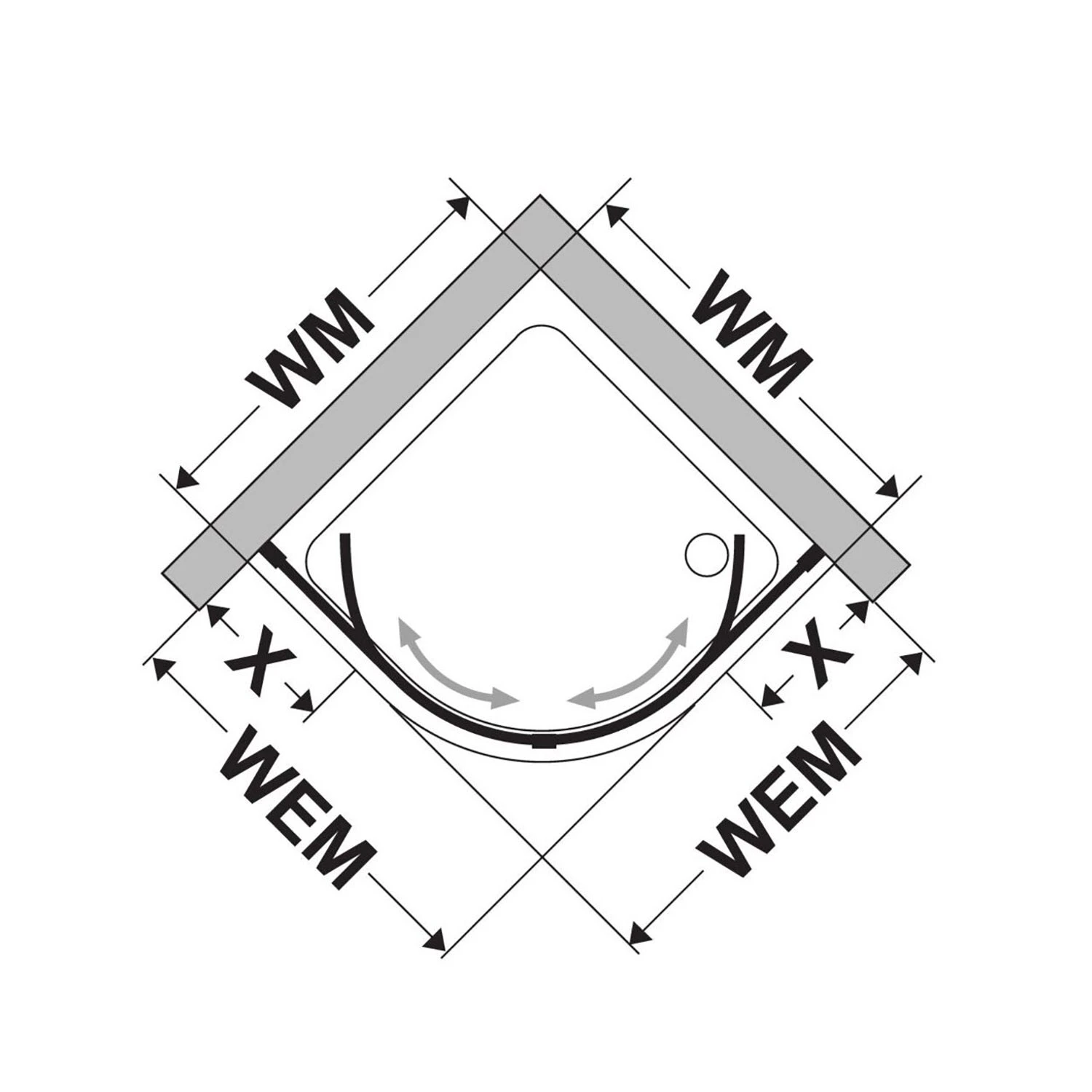 DUSCHOLUX Bella Vita 3 Plus Runddusche Mit Schiebetür Maßanfertigung Bis B: 90 X 90 H: 210 Cm, Mod. 523 5 DUSCHOLUX Bella Vita 3 Plus Runddusche Mit Schiebetür Maßanfertigung Bis B: 90 X 90 H: 210 Cm, Mod. 523 – Bild 3