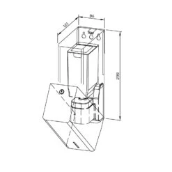 EWAR P-Linie Sensor-Seifenspender 850 Ml Tank