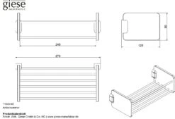 Giese Duschkorb, Version Kurz, 27 Cm -Grohe Duschen Geschaft giese duschkoerbe duschkorb version kurz 27 4182395