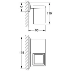 GROHE Allure Brilliant Ablage Mit Mundspülglas