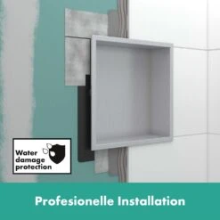 Hansgrohe XtraStoris Original Wandnischen-Einbaubox Mit Rahmen 15 X 10 X 30 Cm -Grohe Duschen Geschaft hansgrohe xtrastoris wandnischen einbauboxen original mit 8732132