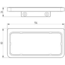 Avenarius Serie 480 Halter Doppelt - Wandmodell