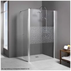 Breuer Entra Walk In Seitenwand Mit Beweglichem Seitenteil In Einer Flucht 140 Cm, Anschlag Links