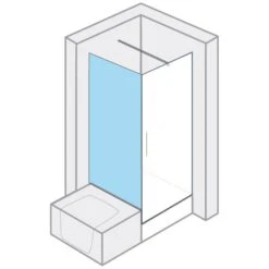 Breuer Europa Design Badewannenseitenwand 0283 Links 90 Cm Für Drehtür