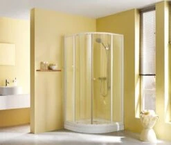 Breuer Ibiza Runddusche R550 Mit Schiebetüren, 80 X 80 X 185 Cm