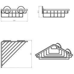 COSMIC Duo Round Eckwandkorb