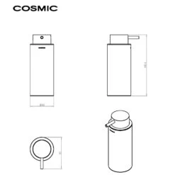 COSMIC Black & White Seifenspender Standmodell -Grohe Duschen Geschaft hersteller cosmic black white seifenspender standmodell 3711137