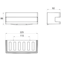 Emco System 2 Wandkorb Mit Verdeckter Befestigung, Abnehmbar -Grohe Duschen Geschaft hersteller emco bad accessoires serie system 5503126