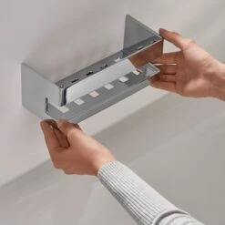 Emco System 2 Wandkorb Mit Verdeckter Befestigung, Abnehmbar -Grohe Duschen Geschaft hersteller emco bad accessoires serie system 5587066