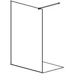 GEO Maw Flex 1-tlg. Seitenwand Mit Wandprofil Und VSG, 120 Cm