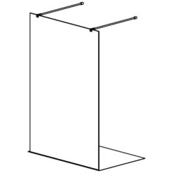 GEO Maw Flex 1-tlg. Freistehende Seitenwand Mit VSG, 140 Cm
