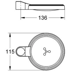 GROHE Relexa Seifenschale Transparent -Grohe Duschen Geschaft hersteller grohe zubehoer relexa seifenschale transparent 803315