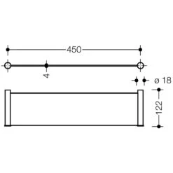 HEWI System 162 Ablage 45 Cm
