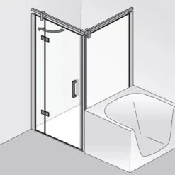 HSK Atelier Plan Verkürzte Seitenwand Für Drehtür Und Drehfalttür 75 Cm