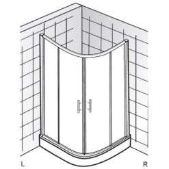 HSK Favorit Gleittür Runddusche 90 X 90 Cm, Radius 50 Cm -Grohe Duschen Geschaft hersteller hsk duschkabinen favorit nova rundduschen 734625