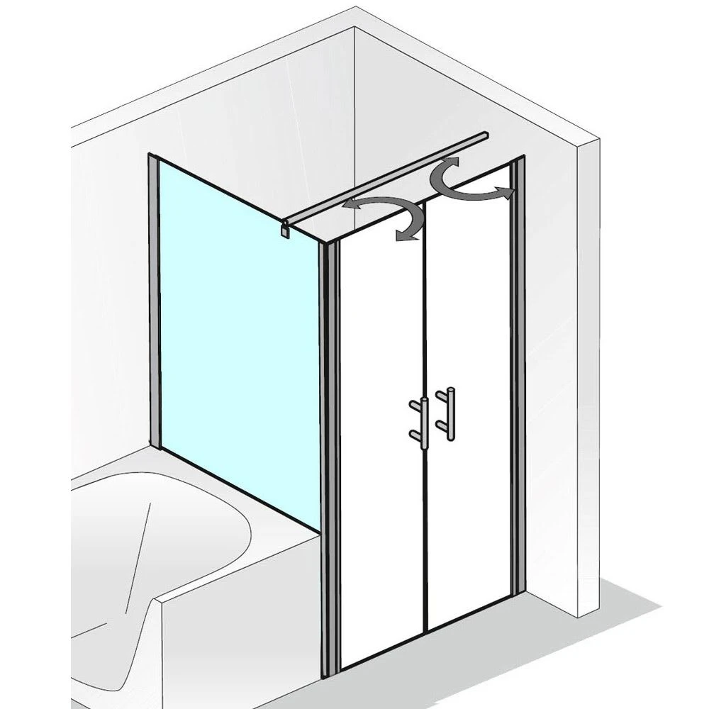 HSK Favorit Nova Verkürzter Seitenwand Für Pendeltür Anschlag Links 90 Cm 3 HSK Favorit Nova Verkürzter Seitenwand Für Pendeltür Anschlag Links 90 Cm
