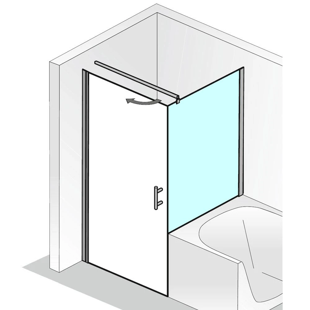 HSK Favorit Nova Verkürzter Seitenwand Für Drehtür 80 Cm 3 HSK Favorit Nova Verkürzter Seitenwand Für Drehtür 80 Cm