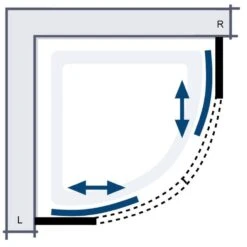HSK Favorit Gleittür Runddusche 90 X 90 Cm, Radius 55 Cm, Höhe 200 Cm -Grohe Duschen Geschaft hersteller hsk duschkabinen favorit rundduschen gleittuer 1343702