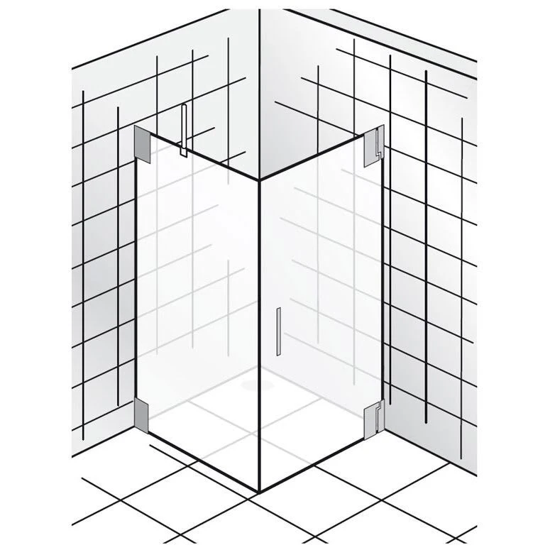 HSK K2 Drehtür + Seitenwand Mit Stangengriff Türanschlag Rechts 5 HSK K2 Drehtür + Seitenwand Mit Stangengriff Türanschlag Rechts – Bild 3