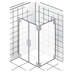 HSK K2 Pendeltür + Seitenwand Türanschlag Links -Grohe Duschen Geschaft hersteller hsk duschkabinen k2 tuer seitenwand 577764
