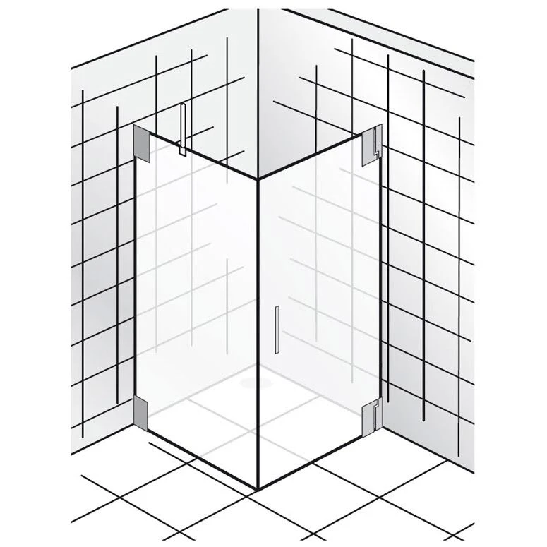 HSK K2 Drehtür + Seitenwand Türanschlag Rechts, Sonderbreite 5 HSK K2 Drehtür + Seitenwand Türanschlag Rechts, Sonderbreite – Bild 3
