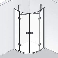HSK Premium Softcube Runddusche 4-teilig 80 X 80 X 200 Cm, Radius 50 Cm -Grohe Duschen Geschaft hersteller hsk duschkabinen premium softcube viertelkreisduschen 2977883