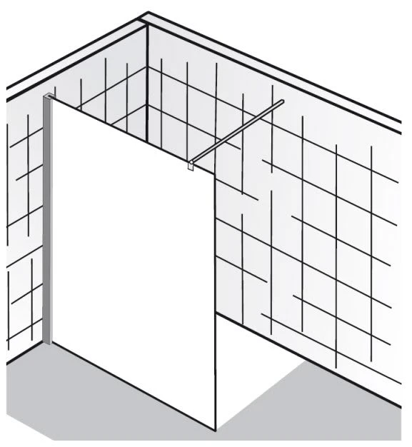 HSK Walk-In Atelier Frontelement 100 Cm 3 HSK Walk-In Atelier Frontelement 100 Cm