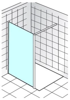 HSK Walk-In Easy Frontelement 100 Cm Anschlag Links