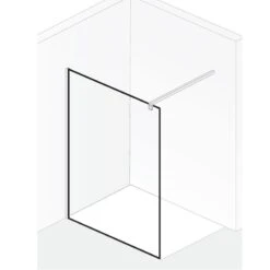 HSK Walk In Pro Glaselement 1-teilig 140 Cm