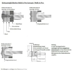 HSK Walk In Pro Glaselement 1-teilig Breite Bis 130 Cm, Höhe Bis 220 Cm Sondermaß
