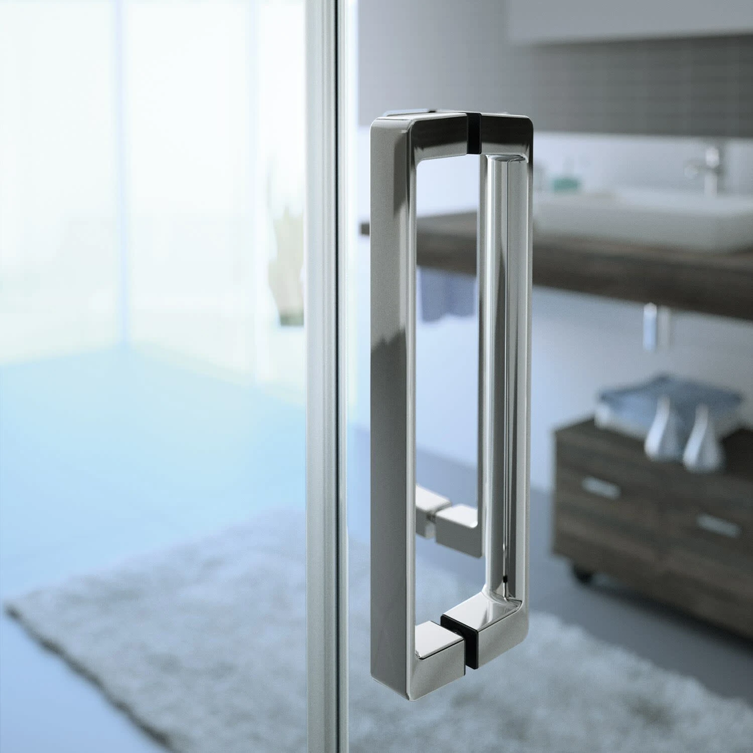 HÜPPE Classics 2 Gleittür 1/4 Kreis Mit Festteilen 90/90 X 190 Cm, R= 50 Cm, Glas Mit Anti-Plaque 3 HÜPPE Classics 2 Gleittür 1/4 Kreis Mit Festteilen 90/90 X 190 Cm, R= 50 Cm, Glas Mit Anti-Plaque