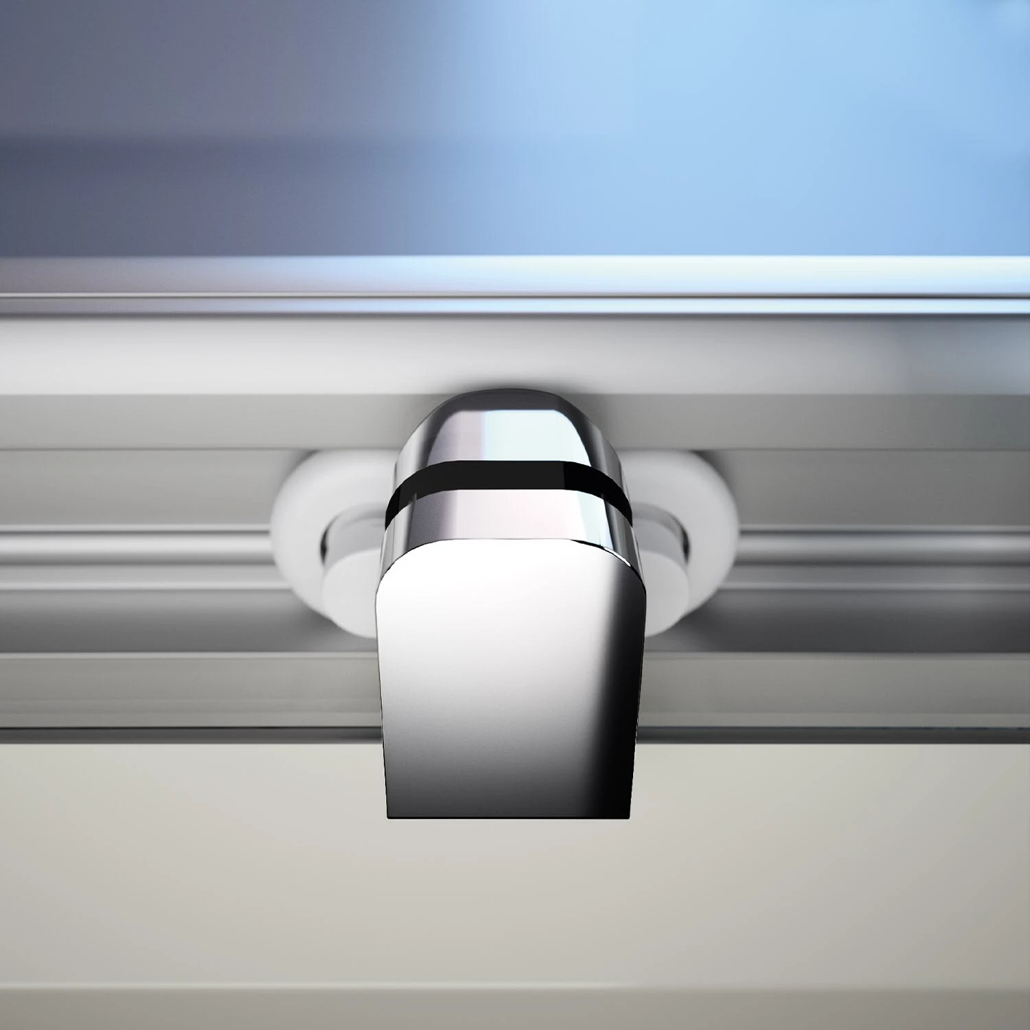 HÜPPE Classics 2 Gleittür 1/4 Kreis Mit Festteilen 100/100 X 190 Cm, R= 50 Cm, Glas Ohne Anti-Plaque 5 HÜPPE Classics 2 Gleittür 1/4 Kreis Mit Festteilen 100/100 X 190 Cm, R= 50 Cm, Glas Ohne Anti-Plaque – Bild 3