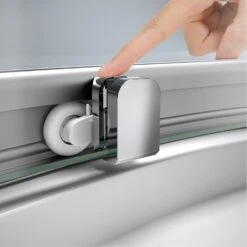 HÜPPE Classics 2 Gleittür 1/4 Kreis Mit Festteilen 100/100 X 200 Cm, R= 50 Cm, Glas Mit Anti-Plaque -Grohe Duschen Geschaft hersteller hueppe classics 2 gleittuer 1 10731563