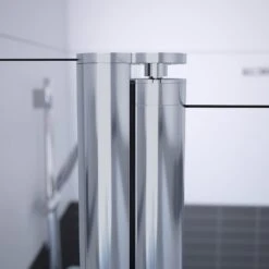 HÜPPE Classics 2 1/4 Kreis Schwingtür Mit Festteil 90 X 190 Cm, R= 50 Cm, Glas Ohne Anti-Plaque -Grohe Duschen Geschaft hersteller hueppe classics 2 schwingtuer festen 1559337