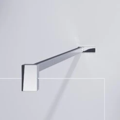 HÜPPE Design Pure 4-Eck Walk-In Seitenwand 120 Cm, Mit Querstrebe, Glas 6 Mm Ohne Anti-Plaque