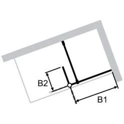 HÜPPE Enjoy Pure Walk-In Seitenwand Mit Beweglichem Segment Teilgerahmt 90 Cm, Anschlag Rechts -Grohe Duschen Geschaft hersteller hueppe walk enjoy pure 1501283