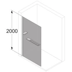 HÜPPE Select+ Walk-In Seitenwand Alleinstehend 10 Mm, 140 X 200 Cm -Grohe Duschen Geschaft hersteller hueppe walk select seitenwand 10438943