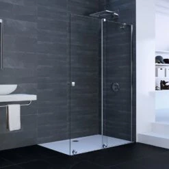 HÜPPE Xtensa Pure Walk-In Gleittür Mit Festem Segment 140 Cm, Anschlag Rechts -Grohe Duschen Geschaft hersteller hueppe walk xtensa pure 6655012
