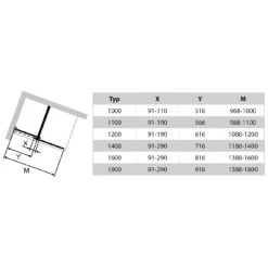 HÜPPE Xtensa Pure Walk-In Gleittür Mit Festem Segment 160 Cm, Anschlag Links -Grohe Duschen Geschaft hersteller hueppe walk xtensa pure 8577502