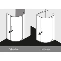 Kermi Pasa XP Viertelkreis-Duschkabine 90 X 100 Cm Für Radius 52 Oder 55 Cm, Anschlag Rechts -Grohe Duschen Geschaft hersteller kermi duschkabinen serie pasa xp 1515744