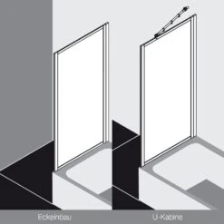 Kermi Nova 2000 Seitenwand Verkürzt Auf Badewanne 90 X 160 Cm