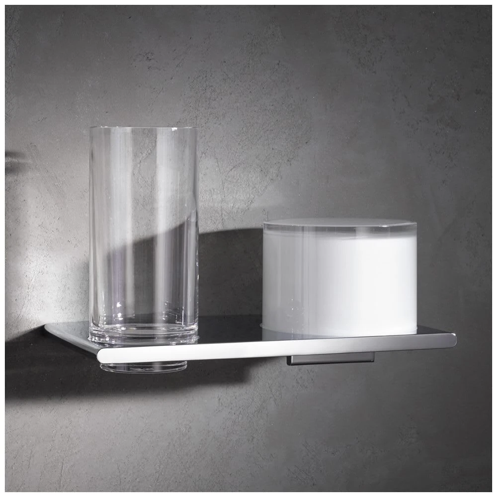 Keuco Edition 400 Doppelhalter Glas Und Lotionsspender 3 Keuco Edition 400 Doppelhalter Glas Und Lotionsspender