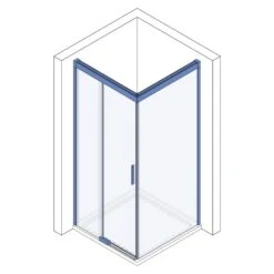 Koralle S600Plus Schiebetür Mit Trennwand Rechts Type DSTD2 120 R, 120 X 90 Cm -Grohe Duschen Geschaft hersteller koralle duschkabinen s600 plus eckduschen 2752030